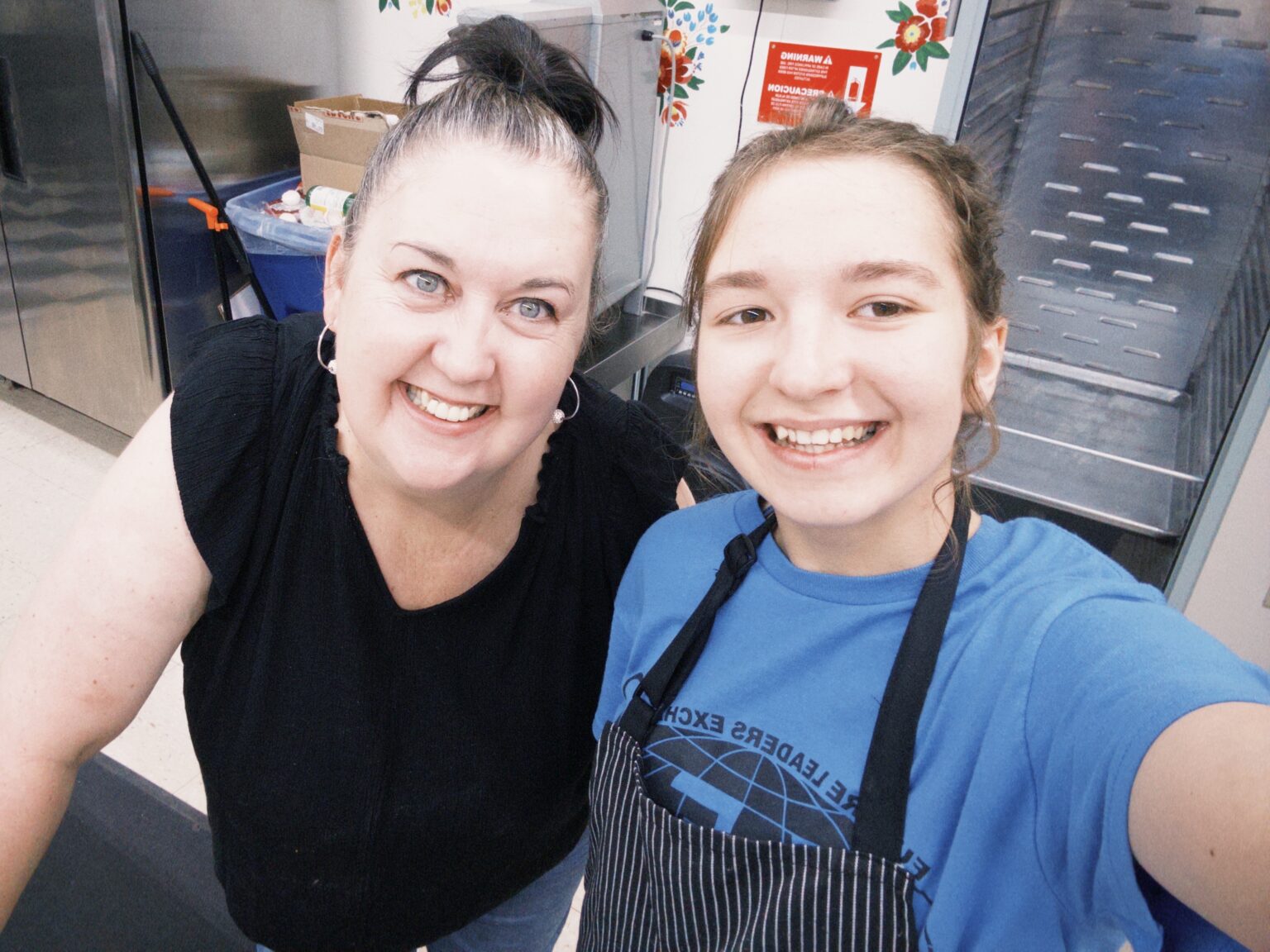 Viktoriia with Glenda.